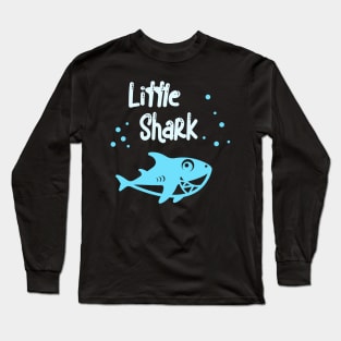 Little Shark Family Matching Children Funny Sharks Long Sleeve T-Shirt